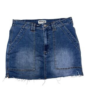 Bayeas Denim Mini Skirt - Size L
